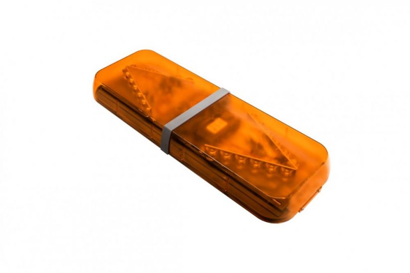 LED majáková rampa Optima 60 60cm, Oranžová, EHK R65 - Barva: Oranžová, Kryt: Barevný
