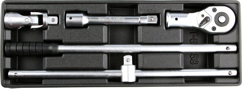 Drawer insert - set of wrenches and extensions, 3/4", 4pcs