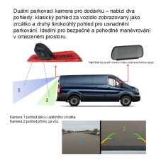 Dvojitá AHD / CVBS kamera, 4PIN vonkajšia, biela