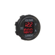 Digital ammeter and voltmeter 6-30V red
