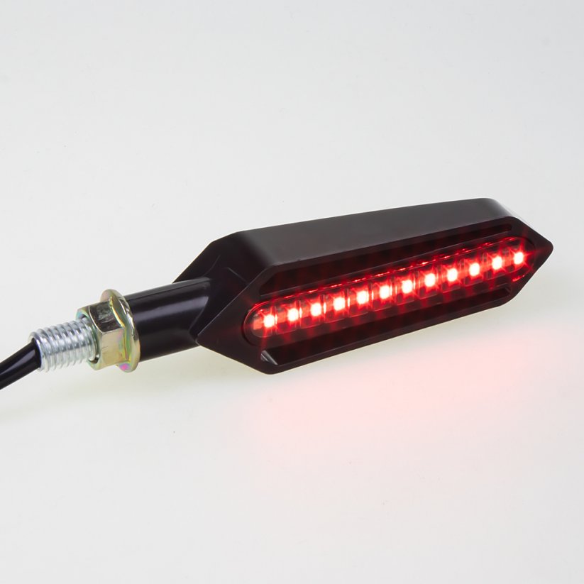 LED dynamické blinkry + brzd. světlo pro motocykly