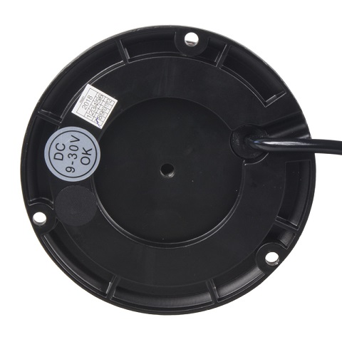 Bottom view of professional orange LED beacon wl310fix