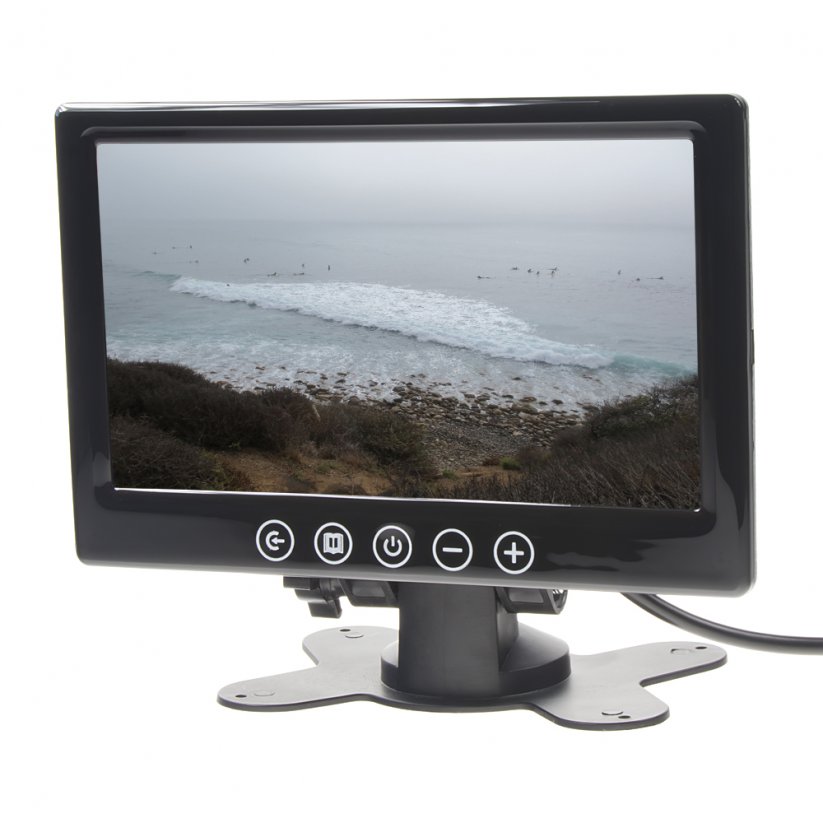 7" čierny LCD monitor pre prístrojovú dosku