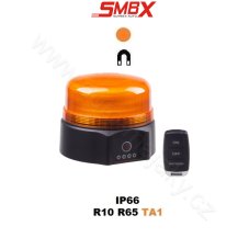 AKU LED beacon, 36xLED orange, remote control, magnet, ECE R65