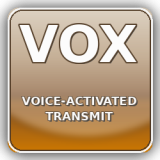Hlasom aktivované vysielanie: stanica prejde do TX, keď hovoríte do mikrofónu.