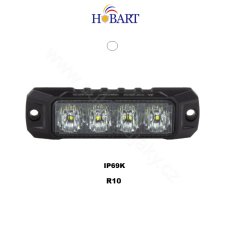 PROFI výstražné LED světlo vnější, bílé, 12-24V, ECE R10