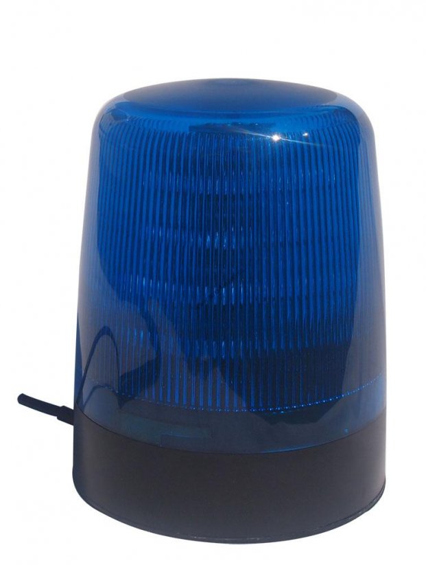 Iný pohľad na modrý LED maják SPIRIT.MG.M od výrobca Strobos