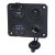 Panel with 1x switch, CL, voltmeter + 2x USB socket, 12/24V