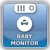 Režim na dohľad nad dieťaťom – typicky kombinácia živého náhľadu, upozornení a často aj obojsmerného audia.