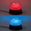 LED maják, 12-24V, modro-červený, pevná montáž, ECE R65