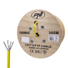 S/FTP CAT7 cable, for internet and surveillance systems, 305 m roll