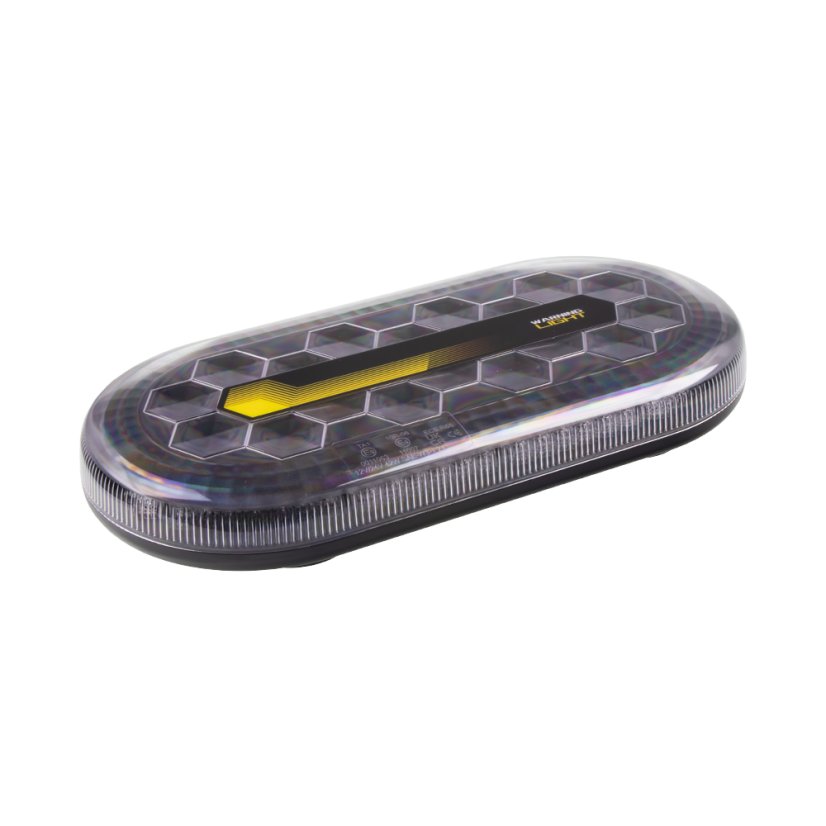 Mini LED rampa 412mm, oranžová, 60xLED, 12-24V, ECE R65, magnet