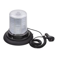 LED maják, 12-24 V, 128 x 1,5 W biely, magnet, ECE R10
