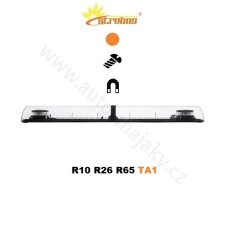 Oranžová/Clear LED majáková rampa Optima Eco90, délky 110cm, výšky 9cm, 12/24V, R65 od výrobce P.P.H. STROBOS