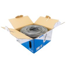 Kábel UTP CAT6 0,50 mm CCA, pre internetové a bezpečnostné systémy, 305 m rolka