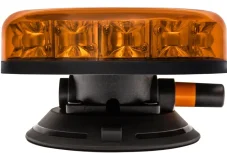 LED maják oranžový 12/24V, vakuový držák 140Km/H, 12x LED 3W, R65