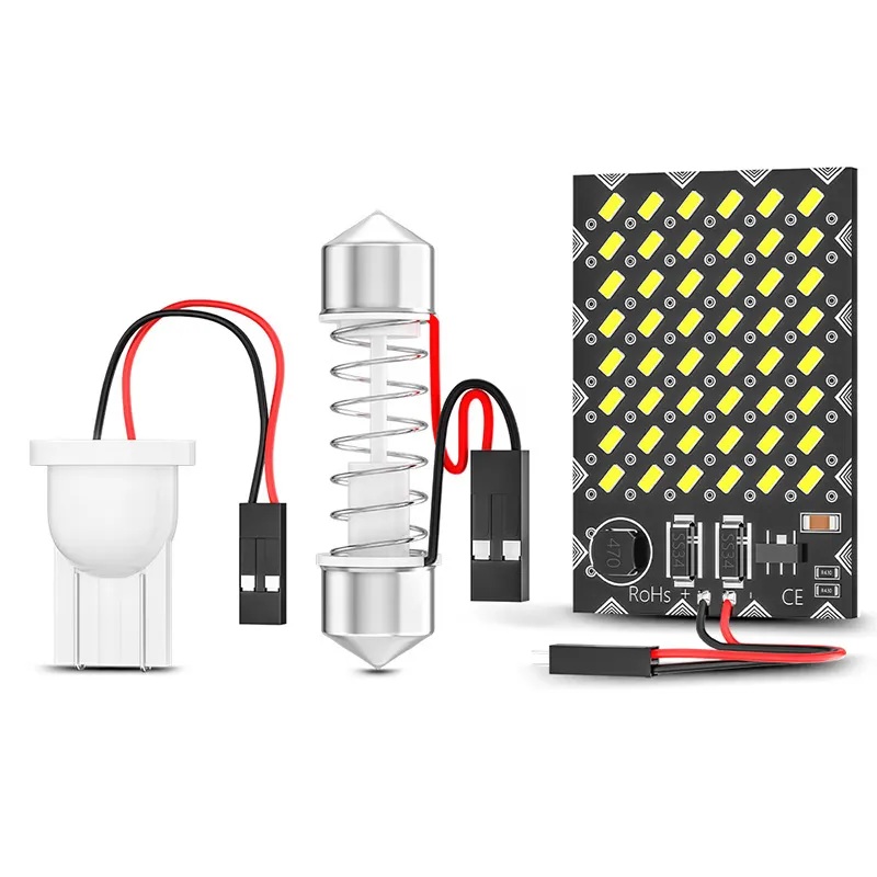 LED panel 43 x 29 mm, 10-24 V, 48x 3014SMD