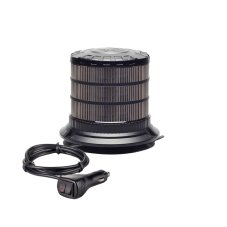 LED maják, 12-24V, 24xLED oranžová, magnet, smoke, ECE R65