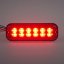 Warning light 12x4W LED, 12-24V, red, ECE R10