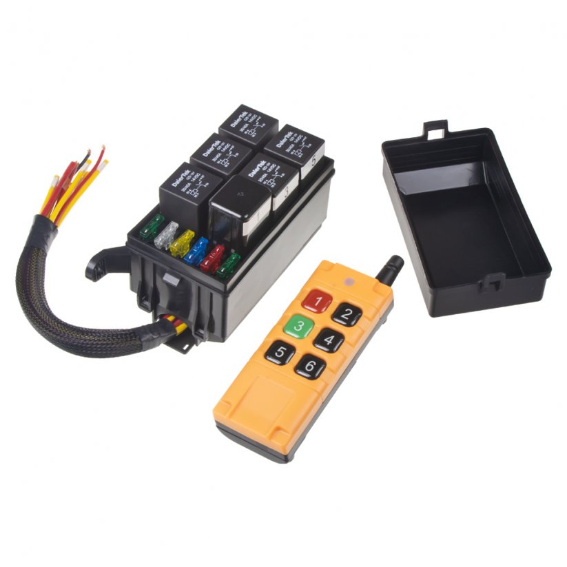 Relay and fuse box 6/6, remote control