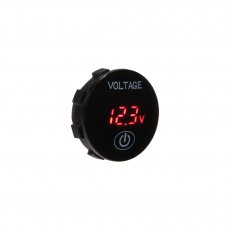 Digital voltmeter 5-36V red with battery indicator
