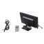9" black LCD monitor for dashboard