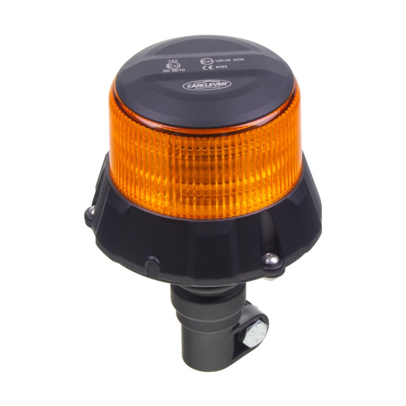 Robustní oranžový LED maják, na držák, 48W, ECE R65