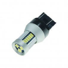 LED T20 (7443) white, 12-24V, 30LED/4014SMD - double filament