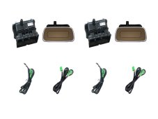 Bracket for installation in Mercedes Benz seats, for ds-x116MC monitor in brown