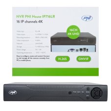 NVR PNI House IP716LR, 16 kanálových IP 4K, H.265, ONVIF