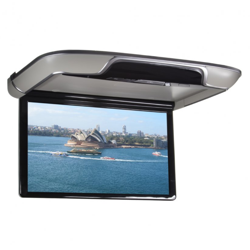 Stropný LCD monitor 13,3" sivý s OS. Android HDMI/USB, diaľkové ovládanie so senzorom pohybu