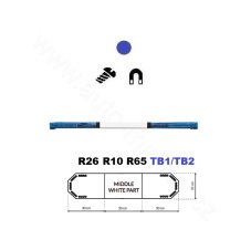 LED svetelná rampa Montana 90cm, Modrá, EHK R65