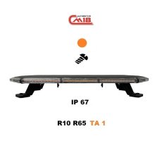 Slim LED lightbar orange 61cm, 12 / 24V, R65