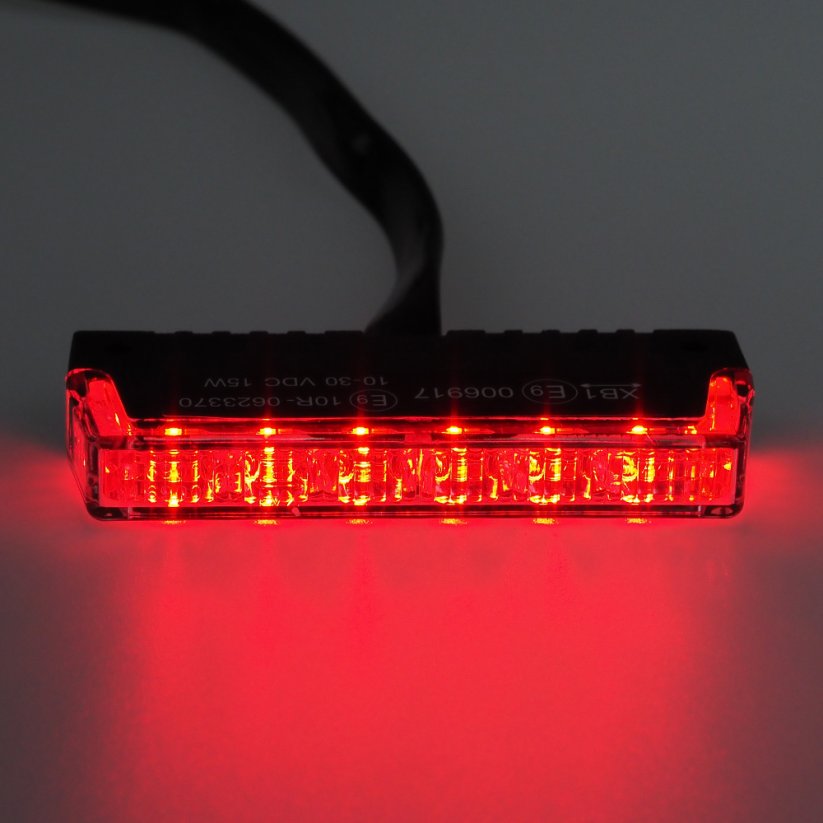 PROFI SLIM external LED warning light, for grille, red-blue, 12-24V, ECE R10