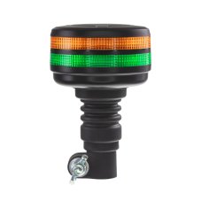 LED maják, 12-24V, 48xLED zelený/oranžový, na držák, ECE R65