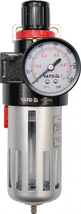 Air pressure regulator 1/2", max. 0,93MPa, with filter (90cm)