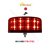 LED beacon red 12/24V, fixed mounting, 24x LED 3W, R65