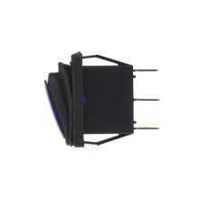 Square rocker switch, waterproof, 20A blue with backlight