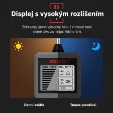 Profesionálny tester brzdovej kvapaliny s LCD