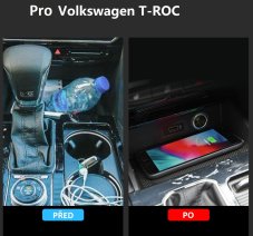 Qi indukční nabíječka telefonů VW T-Roc 2017-