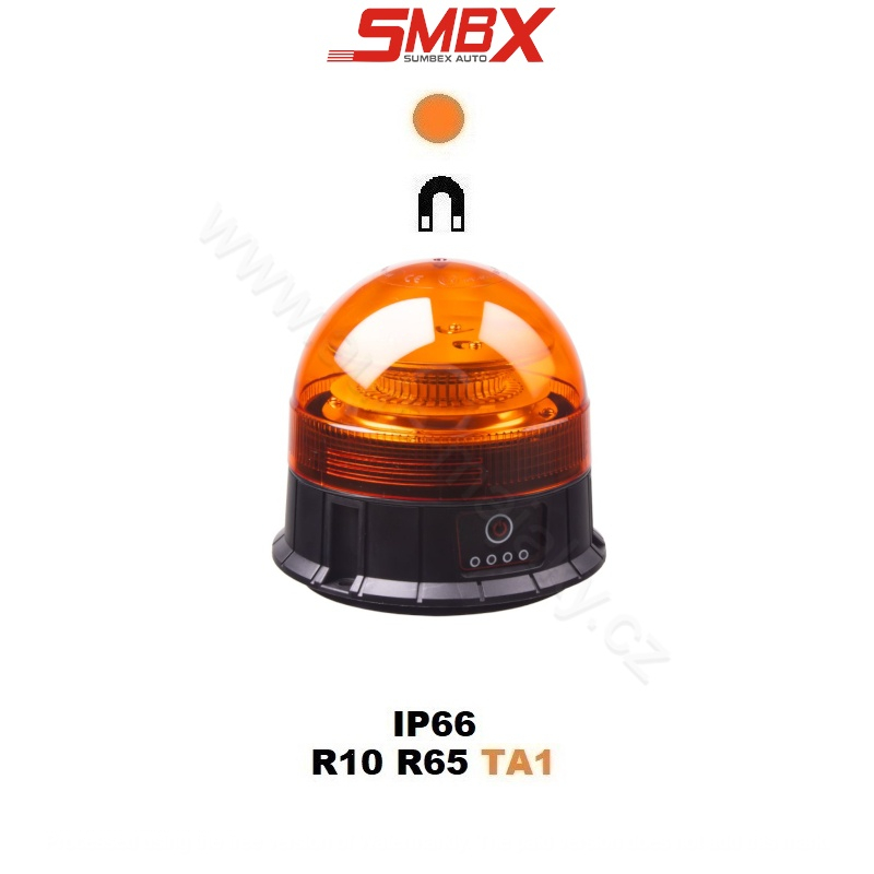 AKU LED beacon, 39xLED orange, magnet, ECE R65