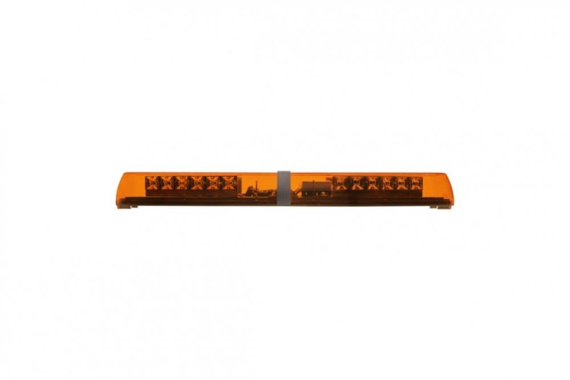 LED majáková rampa Optima 60 60cm, Oranžová, EHK R65 - Barva: Oranžová, Kryt: Barevný