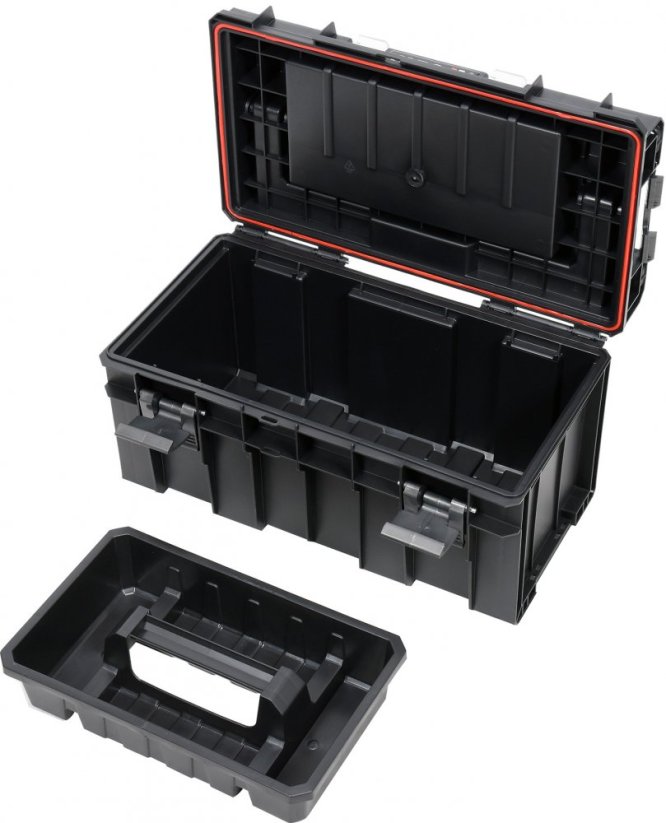 Plastic tool box with organizer 450x260x240mm