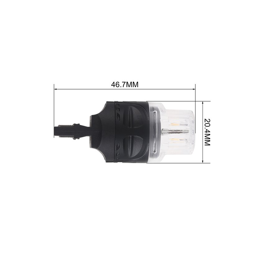 LED T20 (7443) oranžová, 12V, 16LED 2835SMD