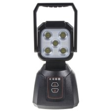 AKU LED svetlo s magnetom, biele/oranžové, 5x3W, 200x110mm