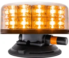 LED maják oranžový 12/24V, vakuový držák 140Km/H, 24x LED 3W, R65