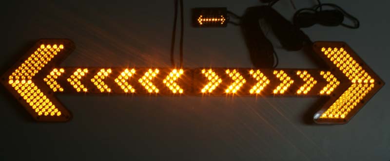 LED Smerové prídavné svetlá, oranžová, 600mm