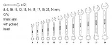 Set of wrenches 12pcs 8-24 mm