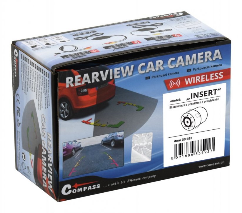 INSERT wireless parking camera with LED light