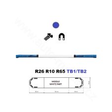 LED svetelná rampa Montana 110cm, Modrá, EHK R65